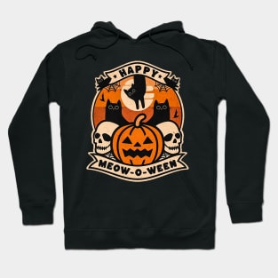 Happy Meow O Ween Halloween Cat Lovers Hoodie